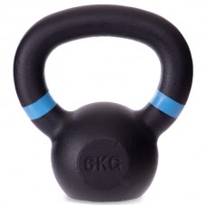 Гиря тренувальна чавунна Generation Fitness FF51F2-6kg 6 кг, чорний, код: 523004-AX