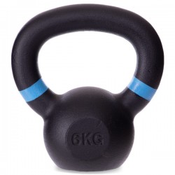 Гиря тренувальна чавунна Generation Fitness FF51F2-6kg 6 кг, чорний, код: 523004-AX