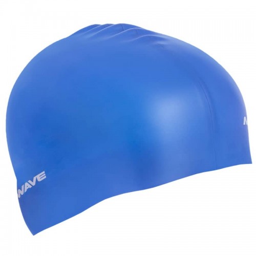 Шапочка для плавання силіконова для дорослих MadWave Metal синій, код: M053505_BL Шапочка для плавання силіконова для дорослих MadWave Metal синій, код: M053505_BL