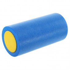 Ролер для йоги та пілатесу гладкий FitGo 300x150 мм, синій-жовтий, код: FI-9327-30_BLY