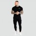 Футболка чоловіча GymBeam TRN Fitted Black S, чорний, код: 121412-GB