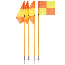 Прапори кутові для поля PlayGame 1600 мм, 4шт, оранжево-жовтий, код: YT-6000-S52
