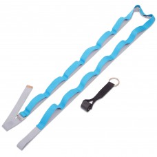 Стрічка для розтяжки FitGo Stretch Strap 38х3100 мм блакитний, код: PL-1796_N