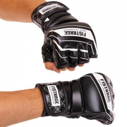 Рукавиці для змішаних єдиноборств MMA Fistrage M, чорний, код: VL-4296_MBK