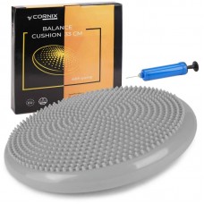 Балансувальна подушка-диск Cornix 33 см (сенсомоторна) масажна Grey, код: XR-0053 Балансувальна подушка-диск Cornix 33 см (сенсомоторна) масажна Grey, код: XR-0053