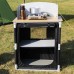 Складна кухня KingCamp Bamboo Cooking Table 750х490х820мм, чорний код: KC3904 Black