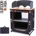 Складна кухня KingCamp Bamboo Cooking Table 750х490х820мм, чорний код: KC3904 Black