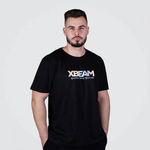 Футболка чоловіча GymBeam Xbeam XP Black L, чорний, код: 121714-GB