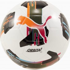 М"яч футбольний Puma Orbita 6 MS №5, білий-чорний-помаранчевий, код: 4067981508488