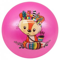 М"яч гумовий Toys Тваринки 23 см, рожевий, код: 214938-T