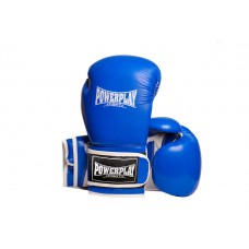 Боксерські рукавиці PowerPlay сині 8 унцій, код: PP_3019_8oz_Blue