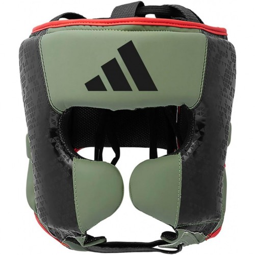 Шолом боксерський Adidas Combat 50 L, чорний-зелений, код: 15559-1082