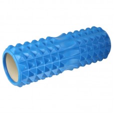 Ролер масажний циліндр (ролик мфр) FitGo Grid Spine Roller 330x130 мм, синій, код: FI-5847_BL