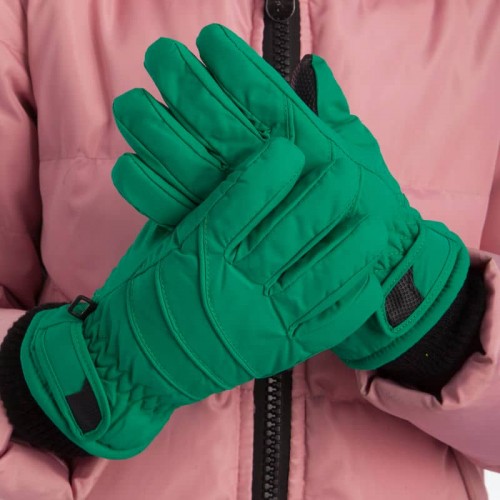 Рукавички гірськолижні теплі дитячі Camping M-L м'ятний, код: C-915_MLM Рукавички гірськолижні теплі дитячі Camping M-L м'ятний, код: C-915_MLM