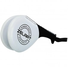 Ракетка для тхеквондо подвійна Zelart білий, код: BO-1238_W