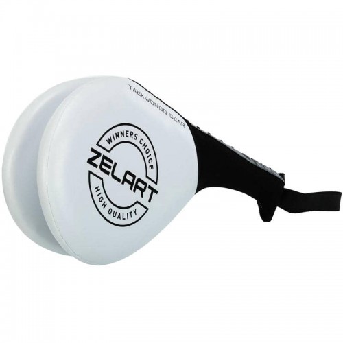 Ракетка для тхеквондо подвійна Zelart білий, код: BO-1238_W