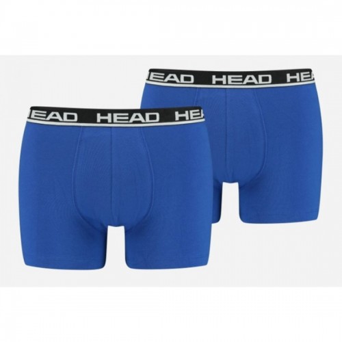 Труси-боксери Head Basic Boxer 2 пари, розмір L, синій-чорний, код: 8720245174879