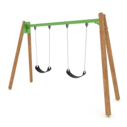 Гойдалка подвійна Miros 3550х1180х2290 мм, код: WP312