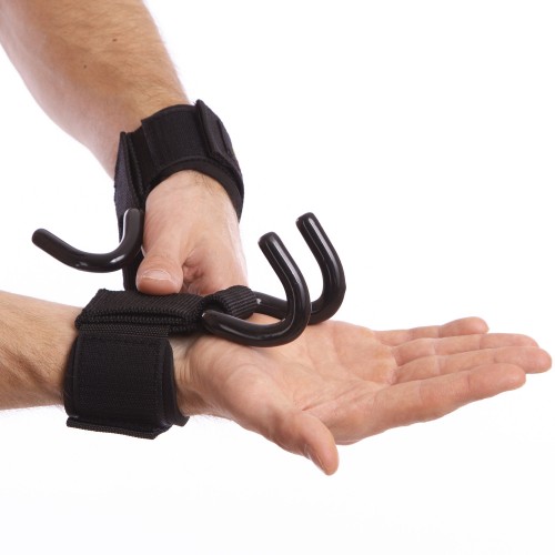 Гаки для підтягування і тяги на зап"ястя Valeo 2шт, чорний, код: TA-8130 Гаки для підтягування і тяги на зап"ястя Valeo 2шт, чорний, код: TA-8130