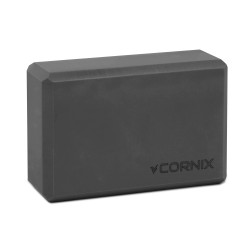 Блок для йоги Cornix EVA 228x152x76 мм, чорний, код: XR-0099