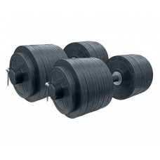 Гантелі обгумовані олімпійські RN-Sport 2х72 кг, код: olimp_RNOD_2х72