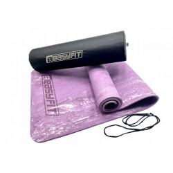 Килимок для йоги та фітнеса EasyFit PER Premium Mat + Чохол 1830х610х80 мм, фіолетовий, код: EF-1930-1-E-V-EF