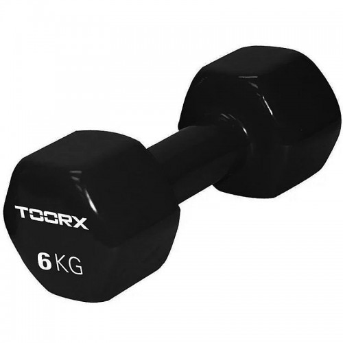 Гантель для фітнесу Toorx Vinyl (MV-6) 1х6 кг, чорний, код: 931130-SVA