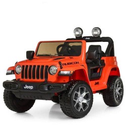 Дитячий електромобіль Джип Bambi Jeep помаранчевий, код: M 4176EBLR-7-MP