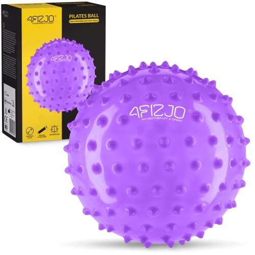 М”яч для пілатесу, йоги, реабілітації 4Fizjo 20 см (масажний), фіолетовий, код: P-5905973406086 М”яч для пілатесу, йоги, реабілітації 4Fizjo 20 см (масажний), фіолетовий, код: P-5905973406086