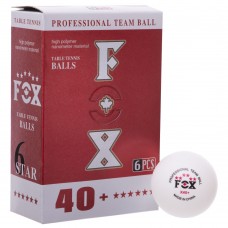 Набор мячей для настольного тенниса Fox 6* 40+ 6 шт, код: T006-S52
