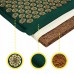 Килимок акупунктурний з подушкою 4Fizjo Eco Mat Аплікатор Кузнєцова 680х420 мм, Navy Green/Gold, код: P-5907739312891
