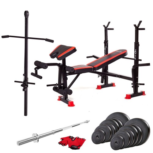 Лава тренувальна Fit-On FN-S102 + штанга 62кг, код: 2210-0033 Лава тренувальна Fit-On FN-S102 + штанга 62кг, код: 2210-0033