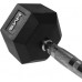 Гантель прогумована HMS Hex Pro 1х55 кг, код: M-1470404-IN