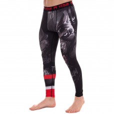 Компресійні штани тайтси чоловічі Venum Wolf 2XL, зріст 180-185 чорний-сірий-червоний, код: CO-8226_2XLBK