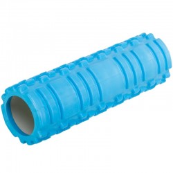 Ролер масажний циліндр (ролик мфр) FitGo Grid Combi Roller 25см, синій, код: FI-0356_BL