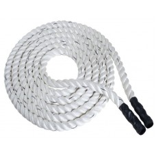 Канат тренувальний для кросфіта WCG Battle Rope 12000х50мм, білий, код: W-50х12-IF