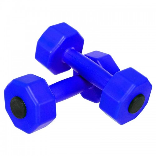 Гантелі для фітнесу пластикові Champion 2х2кг, синій, код: TA-9820-2_BL