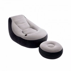 Надувне крісло Intex Ultra Lounge з пуфиком, 990x1300x760 мм, код: 68564-IB