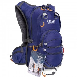 Рюкзак спортивний з жорсткою спинкою Deuter 15л, темно-синій, код: 801_DBL