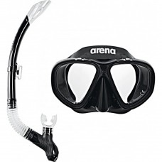 Набір маска і трубка дитяча Arena Premium Snorkeling Set JR, чорний, код: 3468336174371