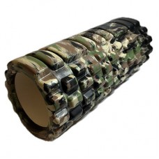 Ролик для йоги, пілатесу, фітнесу FitGo 330х140 мм, мультиколір хакі, код: 5415-13C4-WS