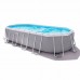 Овальний каркасний басейн Intex Oval Frame Pool 6100x3050x1220 мм, код: 26798-IB