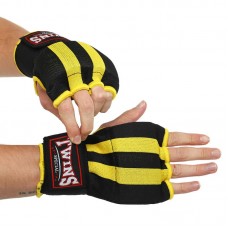 Рукавички-бинти внутрішні гелеві з поліестеру Twins L, чорний-жовтий, код: TW-003A_LY Рукавички-бинти внутрішні гелеві з поліестеру Twins L, чорний-жовтий, код: TW-003A_LY