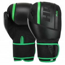 Боксерські рукавиці Hard Touch 12 унцій, чорний-зелений, код: BO-4250_12BKG