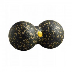 Масажний м"яч подвійний 4Fizjo EPP DuoBall 08 Black/Gold, код: P-5907739314802