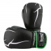 Боксерські рукавиці PowerPlay Jaguar 12 унцій, чорно-зелений, код: PP_3018_12oz_Black/Green