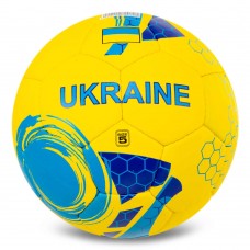 М"яч футбольний Ballonstar Ukraine №5 PU, жовтий-блакитний, код: FB-5181