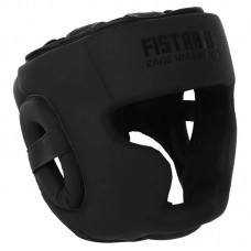 Шолом боксерський з повним захистом шкіряний Fistrage L, чорний, код: VL-4169_LBK Шолом боксерський з повним захистом шкіряний Fistrage L, чорний, код: VL-4169_LBK
