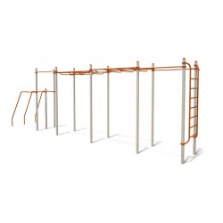 Спортивний комплекс InterAtletika Воркаут 9971х1522х2705 мм, код: S831.11-SM