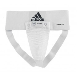 Захист паху для чоловіків Adidas з ліцензією WKF L, білий, код: 15559-1057